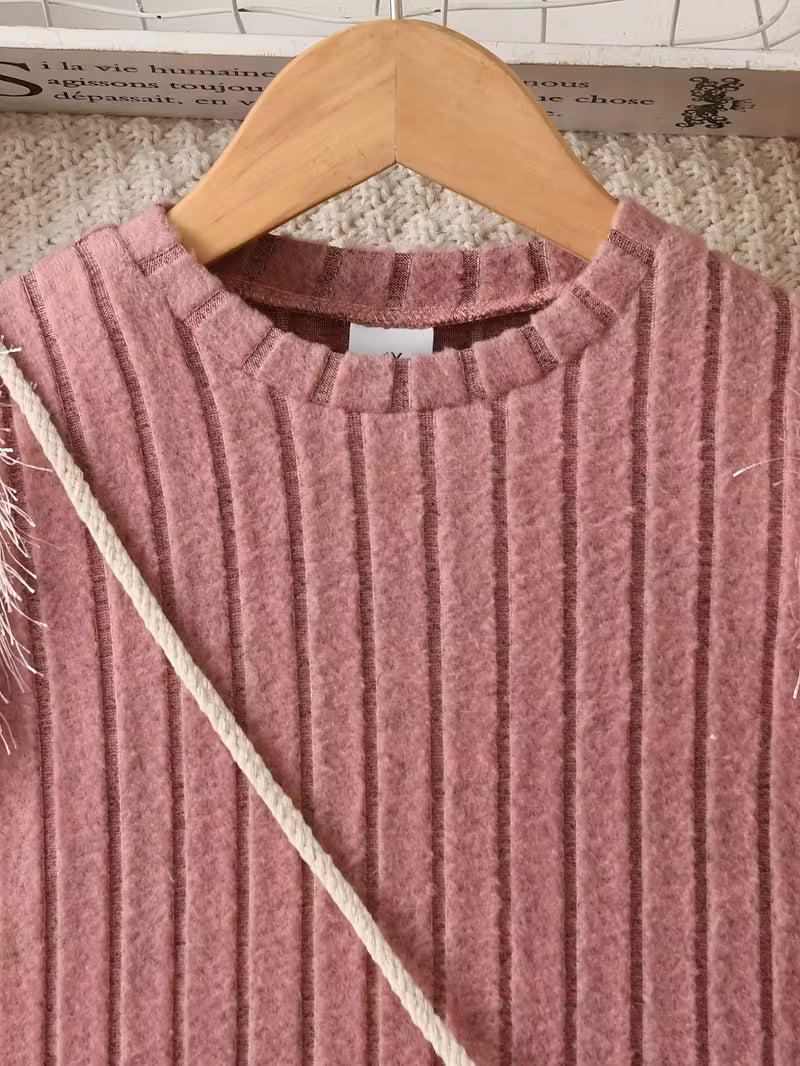 InfantLane “Fluffy Dreams” Dress with Cute Bag – Pink