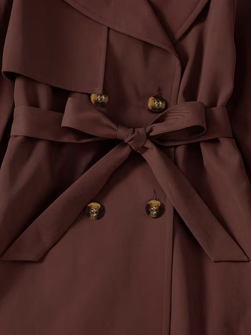 InfantLane “Parisian Grace” Trench – Reddish Brown